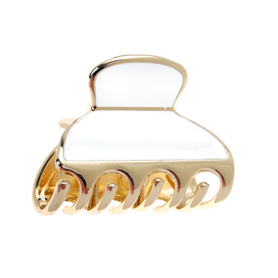 フランスラックス　エナメルキャスケード白　未使用 FRANCE Luxe 未使用 エナメルキャスケード ホワイト キャスケード